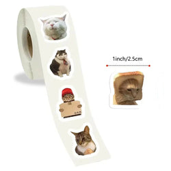 100-500pcs Funny Cats Cartoon Animals Stickers DIY Phone Guitar Laptop Notebook Suitcase Waterproof Sticker Kids Toy (ONLINE ORDER ONLY)