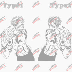 Anime Large Stickers For Car Sticker Handsome Boy Window Body Hood Decoration Die Cutting Waterproof Prevent PVC Vinyl Decals (ONLINE ORDER ONLY)
