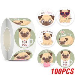 100-500pcs Kawaii Children Reward Stickers Creative School Supplies Cute Animal Encourage Sticker 2.5cm Circle Kids Toy Stickers (Online Order Only)