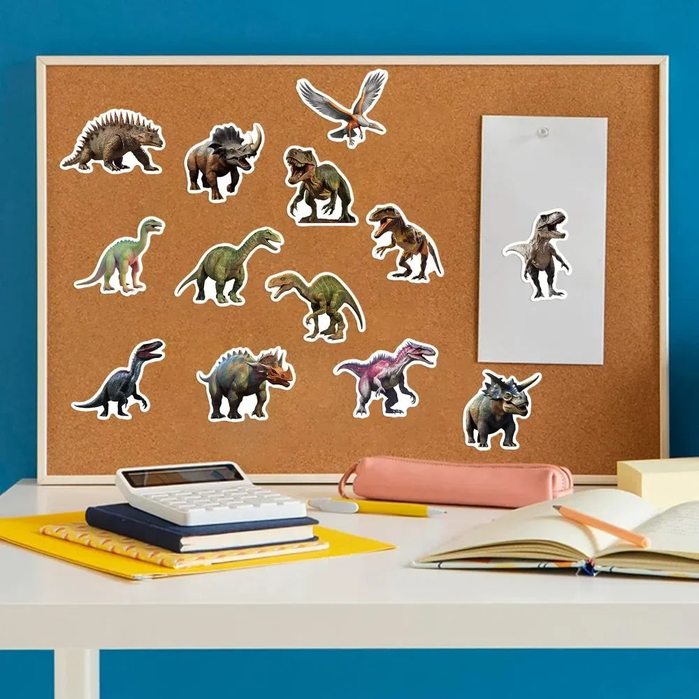 10/50Pcs Dinosaur Stickers Kids Toy Gift DIY Laptop Phone Suitcase Notebook Ancient Animal Sticker Graffiti Decals (ONLINE ORDER ONLY)