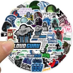 10/30/50PCS Hacker Programming Stickers Graffiti DIY Laptop Phone Skateboard Bike Fridge Suitcase Waterproof Kids Sticker Decals (Online Order Only)