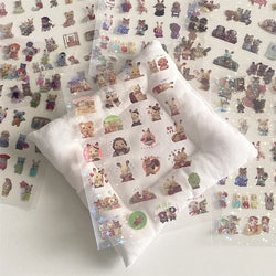6pcs/10pcs Set Y2K Random Cute Glitter Laser Sticker for Phone Camera Luggage Journal Sticker Kawaii Decoration Sticker Gift (ONLINE ORDER ONLY)