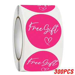 100-500pcs Free Gift Letters Labels Sticker Stationary Supplies Pink Thank You Sticker For Small Business Package Card 1 Inch (ONLINE ORDER ONLY)