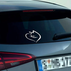Cats Hearts  Sticker,Cute Car Body Window Bumper Vinyl Decal,For Cars, Trucks, Walls, Laptops, Windows, Motorcycles, Bumpers (ONLINE ORDER ONLY)