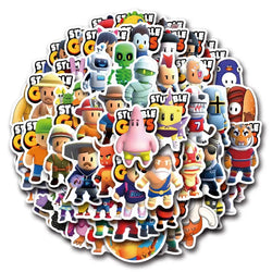 Stumble Guy Game Stickers for Laptop, Phone, Car, Scooter, Water Bottle, Suitcase, Stationery, Refrigerator (Online Order Only)