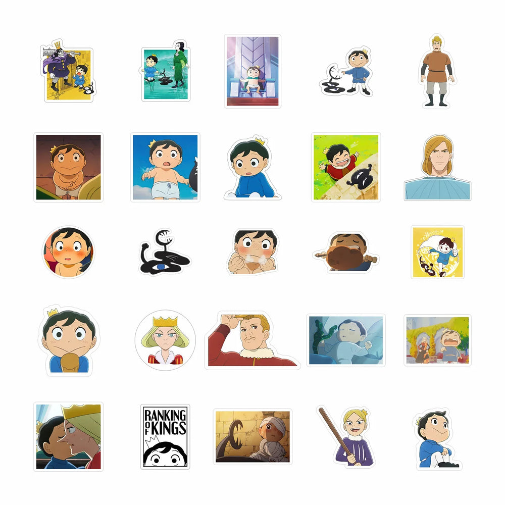 10/30/50PCS Ranking of Kings Stickers Funny Cartoon Sticker Caricature Decals Luggage Laptop Guitar Phone Car Bike Skateboard (ONLINE ORDER ONLY)