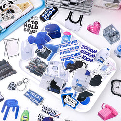 50pcs/lot Korean ins Scrapbook Stickers Life Projector Series Art Craft Sticker Decorative Diary Planner Cute Stationery Sticker (ONLINE ORDER ONLY)