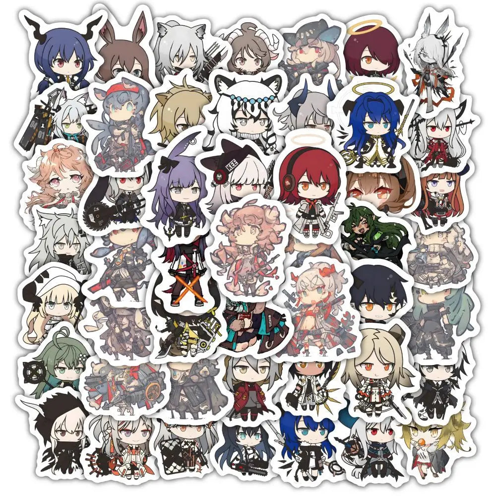 10/30/60PCS Arknights Stickers Cute Cartoon Sticker ACGN Game Graffiti Decals Laptop Phone Guitar Car Bike Skatebaord Kids Toys (ONLINE ORDER ONLY)