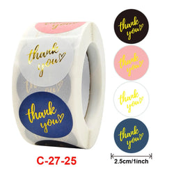 50-500pcs Luxury Bronzing Labels Thank You for Your Order Stickers Baking Seal Labels for Shop Business Package Gift Sticker (ONLINE ORDER ONLY)