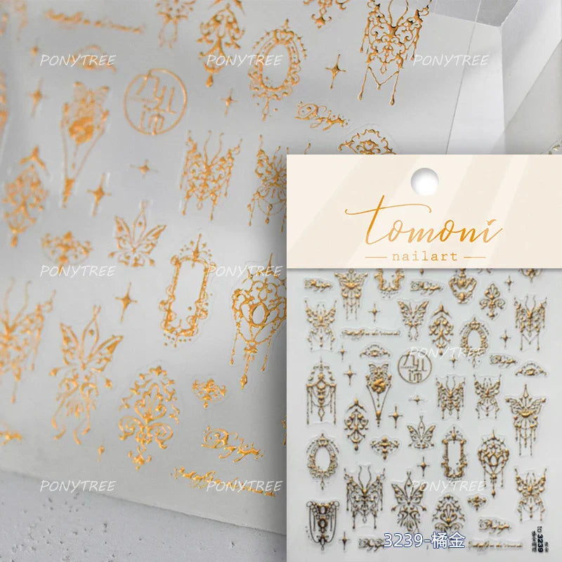 Colourful Butterfly Insect Animals Charming Jelly Special Workmanship 5D Soft Relief Adhesive Nail Art Stickers Manicure Decals (Online Order Only)