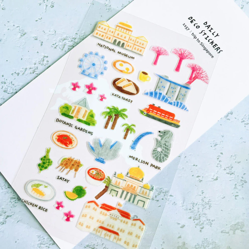 Korean Import Original Suatelier Daily Stickers Scrapbooking Diy Journal Stationery Sticker Children Decor Art Supply (Online Order Only)
