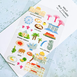 Korean Import Original Suatelier Daily Stickers Scrapbooking Diy Journal Stationery Sticker Children Decor Art Supply (Online Order Only)