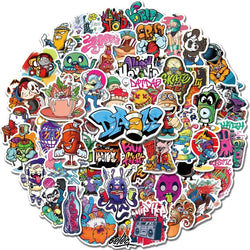 Graffiti Art Stickers for Skateboard, Car, Motorcycle, Laptop, Water Bottle (Online Order Only)