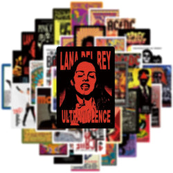 Rock Music Concert and Touring Band Poster Sticker Pack (ONLINE ORDER ONLY)