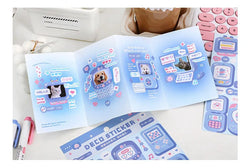 Cute Sweet attack series Stickers Text Dialog Idol Card DIY Material Scrapbooking Decorative Sticker Personalized Stationery (ONLINE ORDER ONLY)
