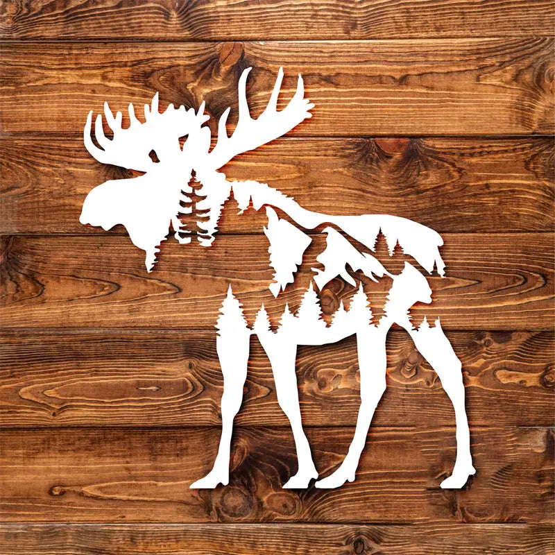 Mountain Moose For Car Sticker Pacific Northwest Stickers Accessories Decorations Window Die Cutting Vinyl Decals (ONLINE ORDER ONLY)