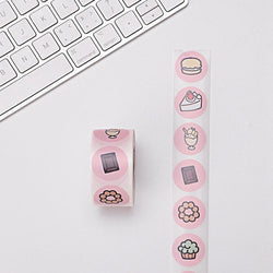 500pcs/roll Animal Cartoon Stickers Kids Toy Stickers Various Cute Design Patterns School Teacher Reward Stationery Stickers (ONLINE ORDER ONLY)