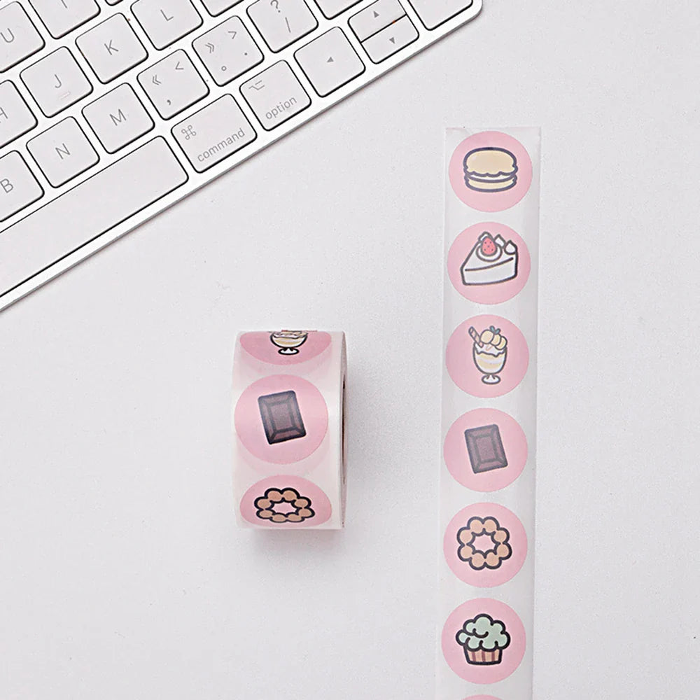 500pcs/roll Animal Cartoon Stickers Kids Toy Stickers Various Cute Design Patterns School Teacher Reward Stationery Stickers (ONLINE ORDER ONLY)