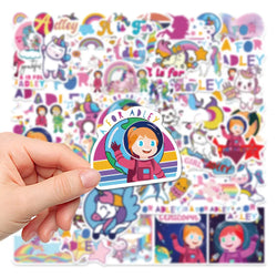 Unicorn Stickers for Kids - 10/30/50PCS Cartoon Decals for Phone, Laptop, Luggage, Skateboard (ONLINE ORDER ONLY)