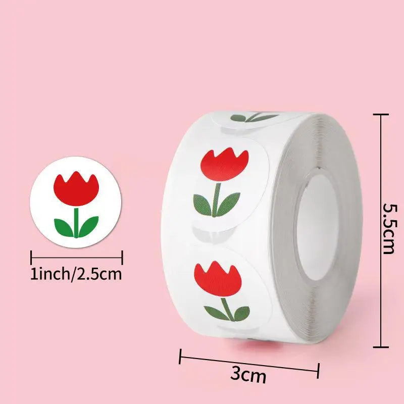 500pcs/roll Cute Strawberry Reward Stickers Scrapbooking  Fruit Envelope Seal Stickers For Birthday Party Favors Baking Goods (Online Order Only)