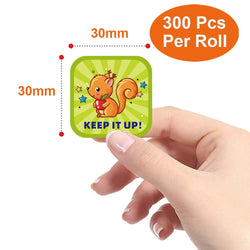 50-300pcs Reward Stickers Cartoon Animal Sealed Packaging Decoration Label Stickers School Teacher Kids Stationery Sticker (ONLINE ORDER ONLY)
