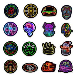 10/30/50PCS Popular Cool Neon Light Sticker Pack Skateboard Guitar Decoration DIY Laptop New Waterproof Graffiti Decal Wholesale (ONLINE ORDER ONLY)