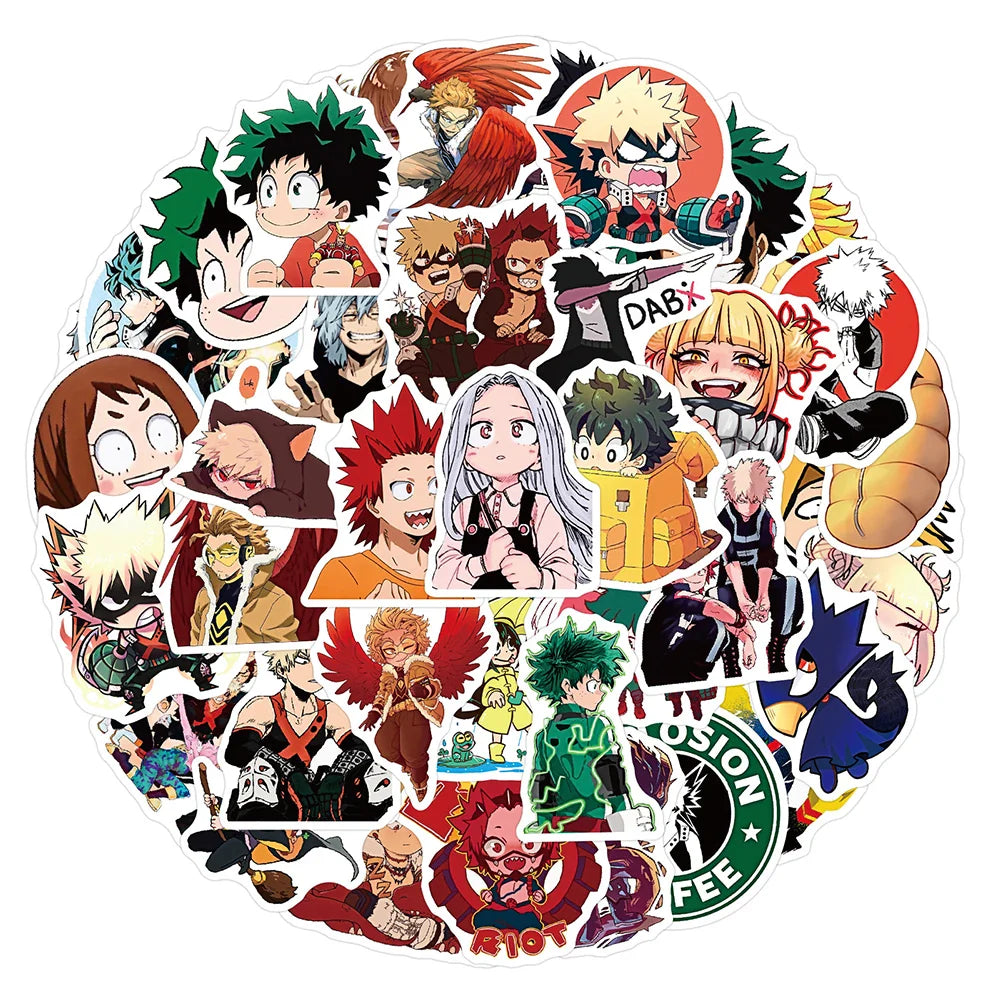 My Hero Academia Stickers Deku Midoriya Izuku Waterproof Decals 10/30/50pcs (Online Order Only)