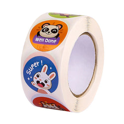 100-500pcs New Sticker Animals Reward Sticker For Kids Cute Pattern School Teacher Supplies 1 Inch Kawaii Encourage Sticker (ONLINE ORDER ONLY)