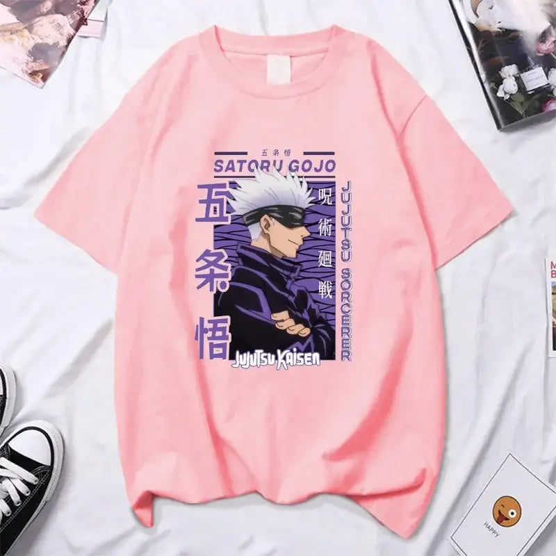 Gojo Satoru T-shirt High Quality Y2k Anime Tee (ONLINE ORDER ONLY)