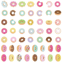 10/50pcs Colorful Candy Stickers Gift Toy for Girl Kawaii Cute Lollipop Donut Decal Sticker to Laptop Stationery Bike Guitar (Online Order Only)