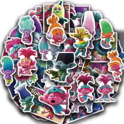 50pcs Retro Magic Genie Stickers For DIY Suitcase Water Bottle Phone Laptop Guitar Car Motorcycle Skateboard Vintage Sticker (Online Order Only)