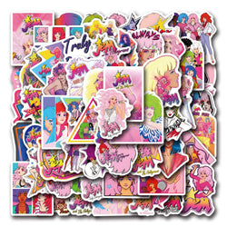 10/30/55PCS Jem And The Holograms Stickers Cartoon Movie Sticker Fantasy Film Graffiti Toy Luggage Laptop Guitar Car Bike Decals (ONLINE ORDER ONLY)