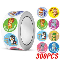 100-500pcs Reward stickers for Students Encourage Labels Scrapbooks Sticker for School Teacher Supplies Cute Self Adhesive Label (Online Order Only)