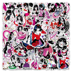 Gothic Anime Demon Girl Stickers Waterproof Decals for Skateboard Laptop Motorcycle Phone Car Bike (Online Order Only)