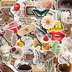 Retro Cartoon Stickers Decals for Laptop Phone Car Waterproof Graffiti Toy 10/30/60pcs (Online Order Only)