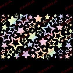 Star Car Sticker for Triangular Window Outdoor Decoration Universal All Vehicles External Accessories PVC Waterproof Vinyl Decal (ONLINE ORDER ONLY)