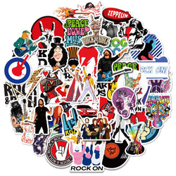 Punk Rock Stickers Vinyl Decals for Guitar Laptop Luggage Skateboard Motorcycle Car (ONLINE ORDER ONLY)