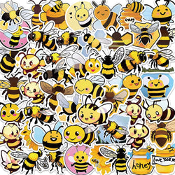 10/30/50PCS Kawaii Bee Cartoon Stickers Cute Decals Toys Decoration DIY Skateboard Phone Notebook fridge Cute Sticker For Kids (ONLINE ORDER ONLY)