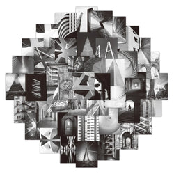 10/30/52pcs Black White Art Cool City Stickers Decal Laptop Phone Guitar Luggage Skateboard Car Waterproof Funny Sticker Kid Toy (Online Order Only)