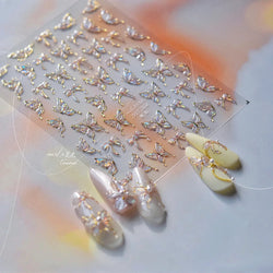 Bowknot Ribbon Butterfly Jelly Shiny Sparkling Delicate Charming Bow Tie 5D Nail Art Decorations Stickers DIY Manicure Decals (ONLINE ORDER ONLY)