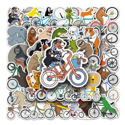 50Pcs Animal Cartoon Waterproof Vinyl Stickers for Bikes and Skateboards (ONLINE ORDER ONLY)