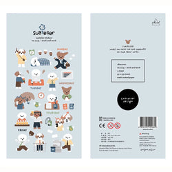 Korean Import Original Suatelier Daily Stickers Scrapbooking Diy Journal Stationery Sticker Children Decor Art Supply (Online Order Only)