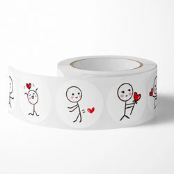 100-500pcs Valentine's Day  Stickers Love Labels for Wedding Holiday Gift Decoration Envelope Sealing Stickers Scrapbooking (ONLINE ORDER ONLY)