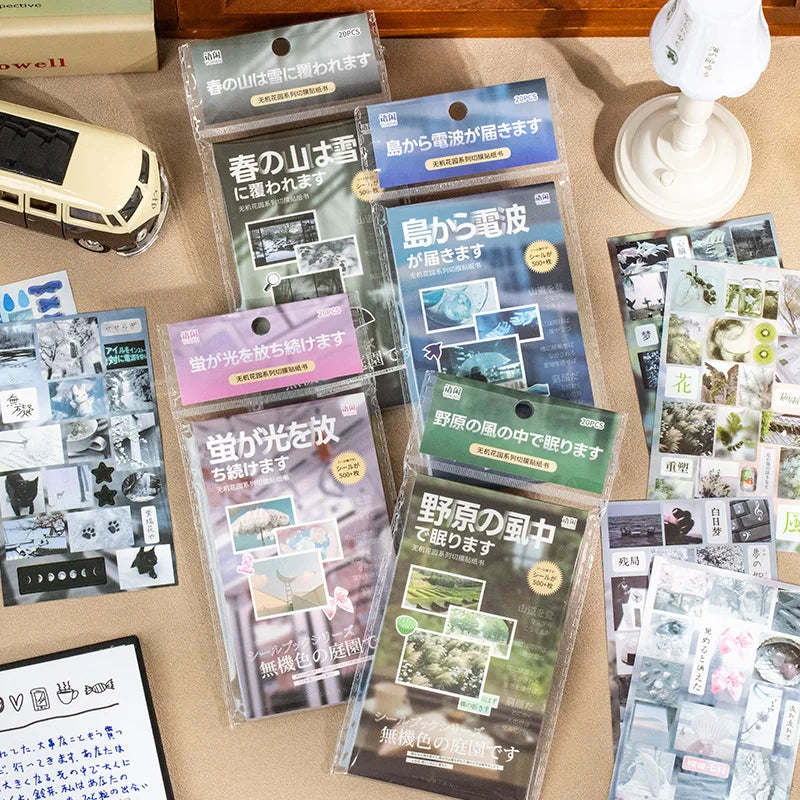 20piece/book Retro Y2k Series Sticker for Phone Camera Journal Postcard Material DIY Kawaii Decoration Sticker Gift (ONLINE ORDER ONLY)