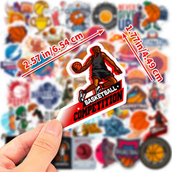 10/25/50pcs Cartoon Basketball Sticker Packs (ONLINE ORDER ONLY)