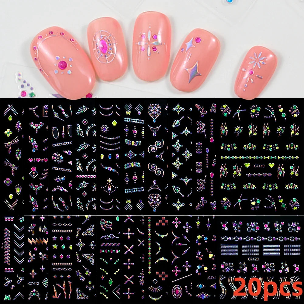 30pcs 3D Daisy Design Nail Art Sticker Set Acrylic Sanding Colorful Floral Decals Self-Adhesive Nail Art Supplies DIY Manicure * (ONLINE ORDER ONLY)