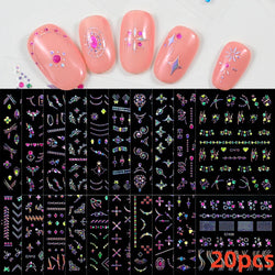 30pcs 3D Daisy Design Nail Art Sticker Set Acrylic Sanding Colorful Floral Decals Self-Adhesive Nail Art Supplies DIY Manicure * (ONLINE ORDER ONLY)