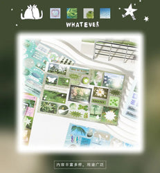 72pages/book Y2K Style Retro Cute Cut Film Sticker Book Planner Journal Handbook Scrapbooking Kawaii Decoration Sticker Gift (ONLINE ORDER ONLY)