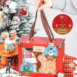 300 Pcs Merry Christmas Stickers 2Inch Tree Santa Clause Snowman Deer Gift Tag Sticker Christmas Gift Labels Holiday Present (Online Order Only)