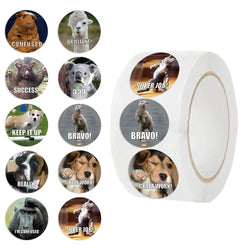 500PCS/Roll Cartoon Animals Stickers For Teachers Parents DIY Craft For Kids Reward School Classroom Cartoon Cute Stickers (ONLINE ORDER ONLY)
